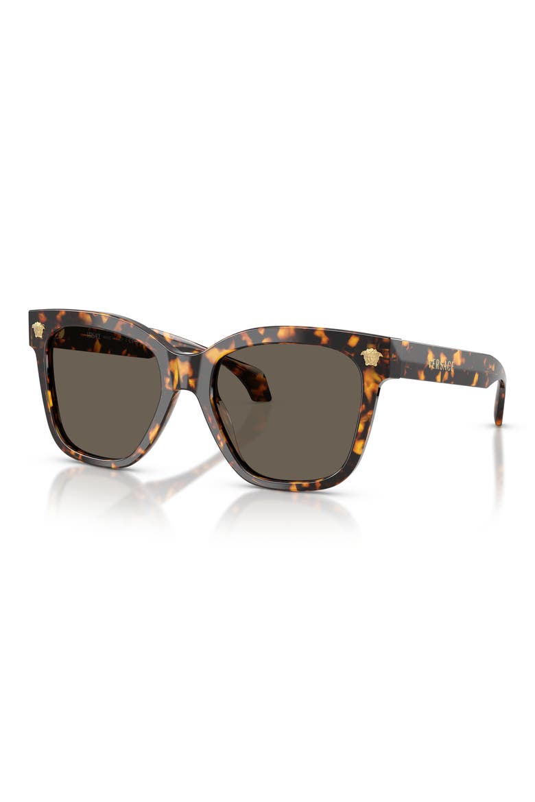 55mm Square Sunglasses, Alternate, color, HAVANA YELLOW / BROWN