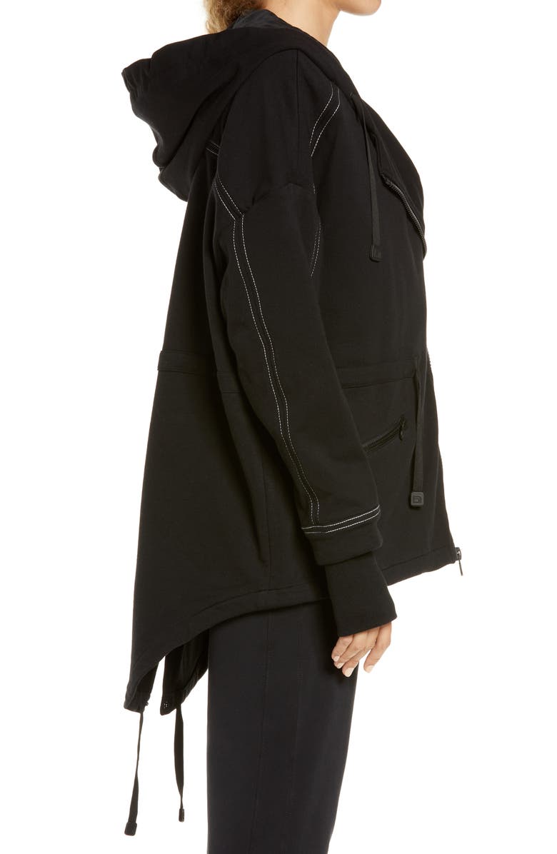Blanc Noir Yolo Stitch Hooded Parka, Alternate, color, 