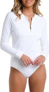 La Blanca Island Goddess Half-Zip Rashguard