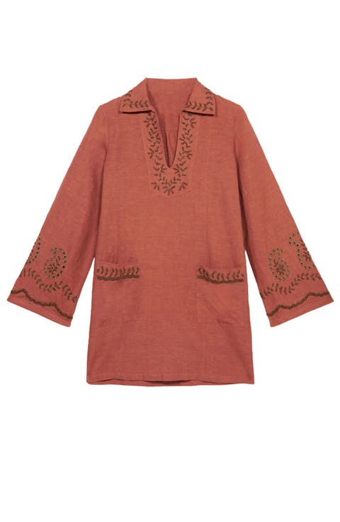 Genevieve Embroidered Midi Dress