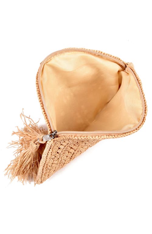 Shop Adornia Raffia Moon Clutch