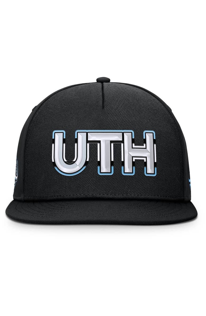 FANATICS Men's Fanatics Black Utah Mammoth Authentic Pro Rink Team Code Snapback Hat, Alternate, color, Black