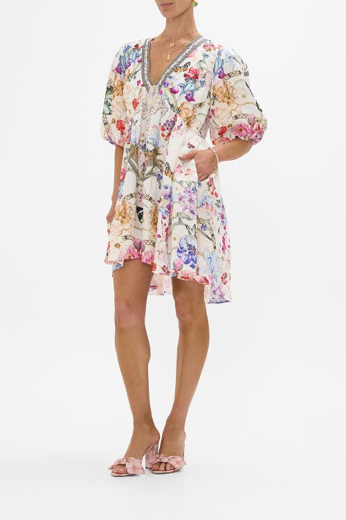 Shop Camilla V Neck Puff Sleeve Short Dress Monserrate Magic