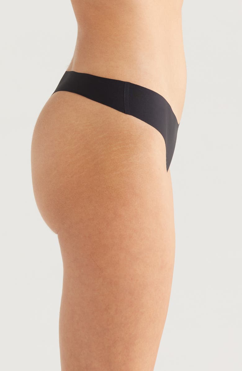 Simone Perele Uniq Seamless Thong, Alternate, color, Black