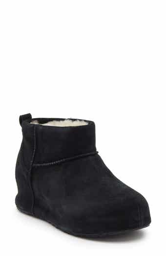 Classic Mini Enwrap Genuine Shearling Leather Boot