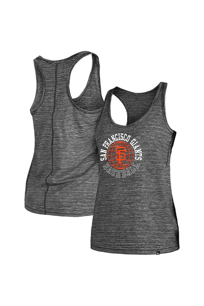 Women's New Era Black San Francisco Giants Active Racerback Tank Top, Main, color, Black