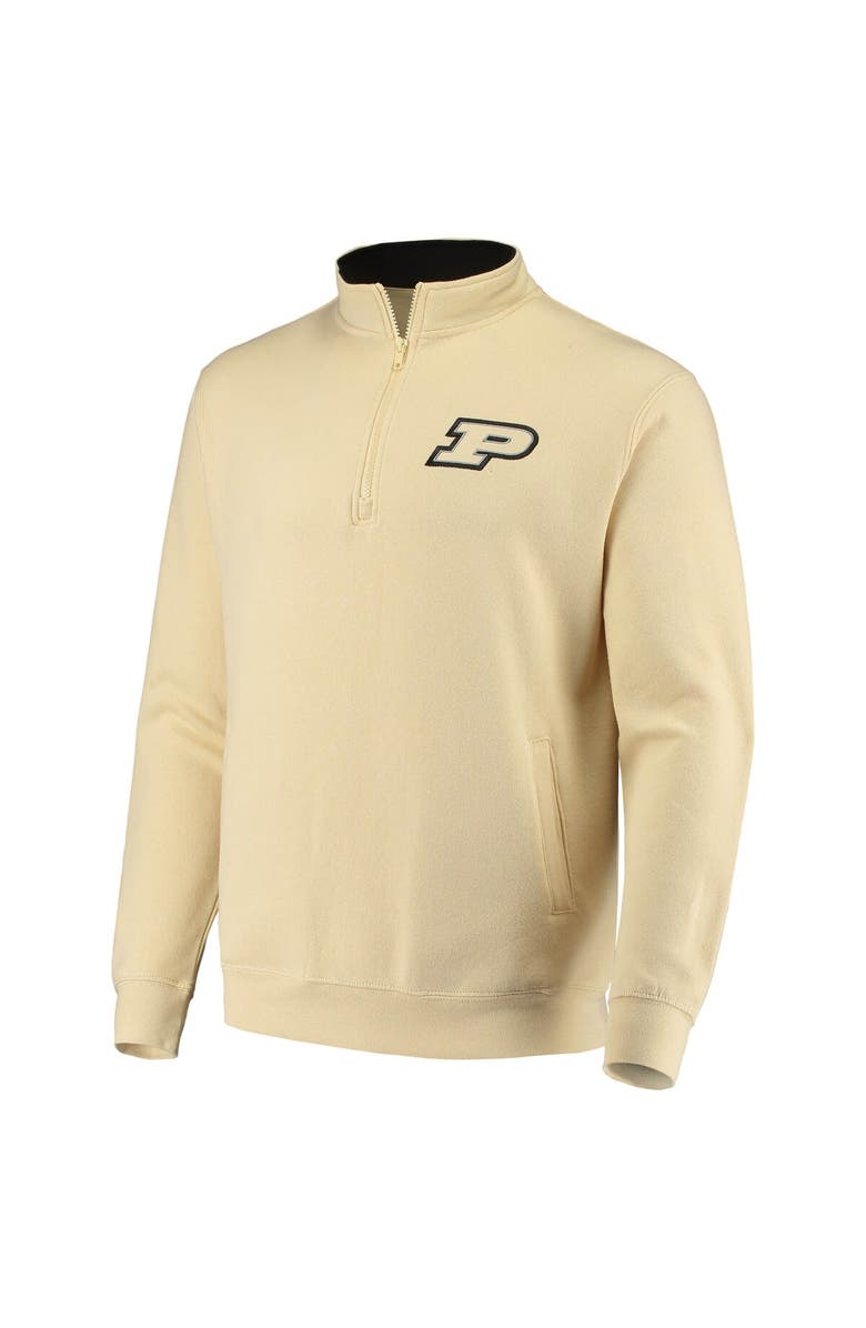 COLOSSEUM Men's Colosseum Gold Purdue Boilermakers Tortugas Logo Quarter-Zip Jacket, Alternate, color, Vegas Gold