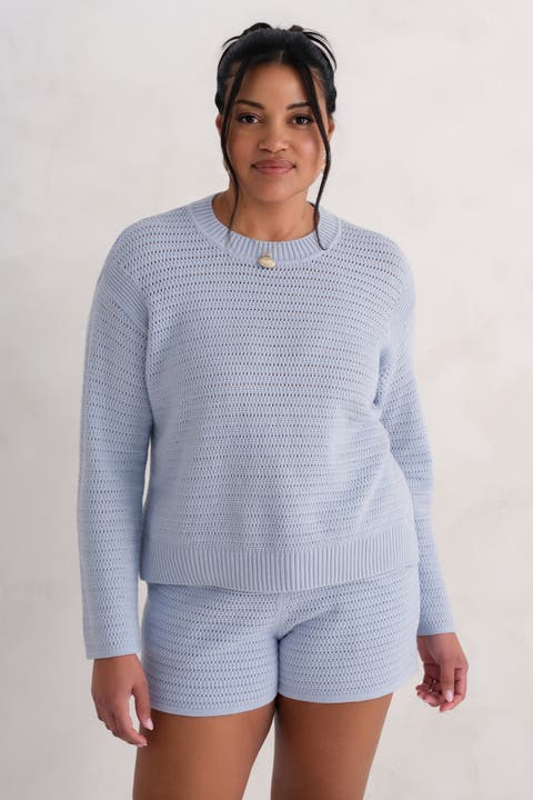 The Open Knit Long Sleeve Sweater