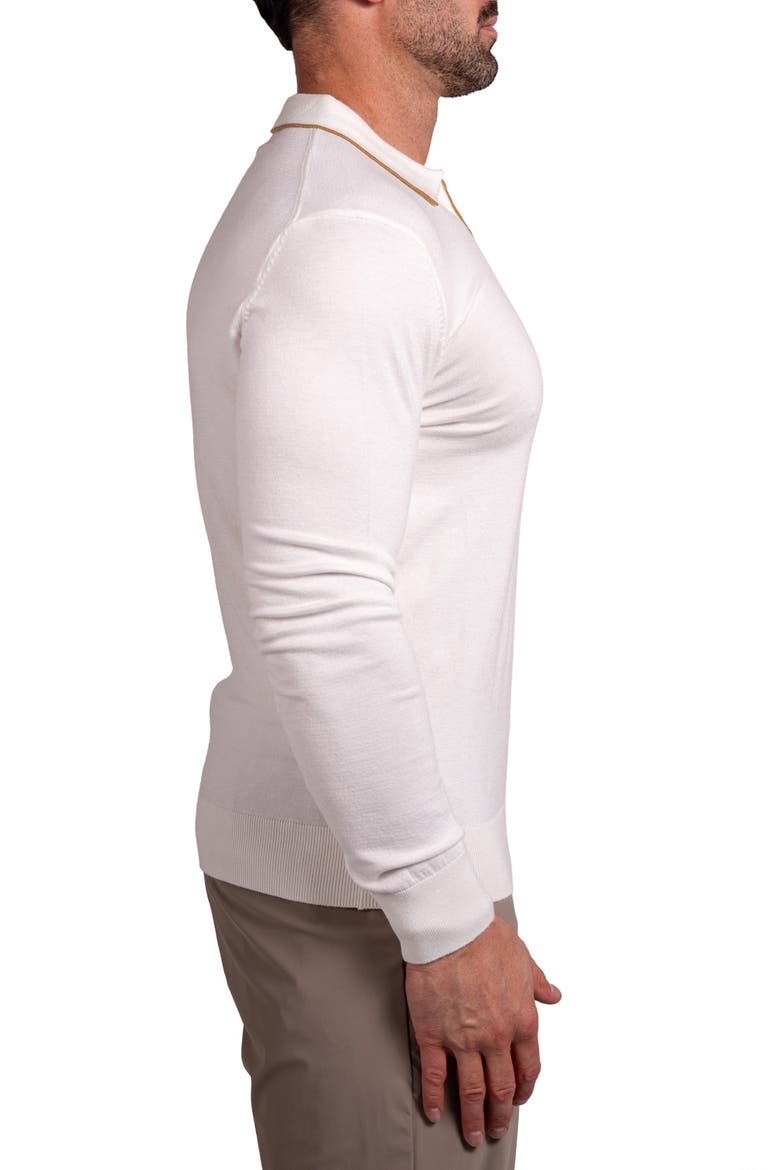 Knitted Passion Quarter Zip Sweater, Alternate, color, WHITE