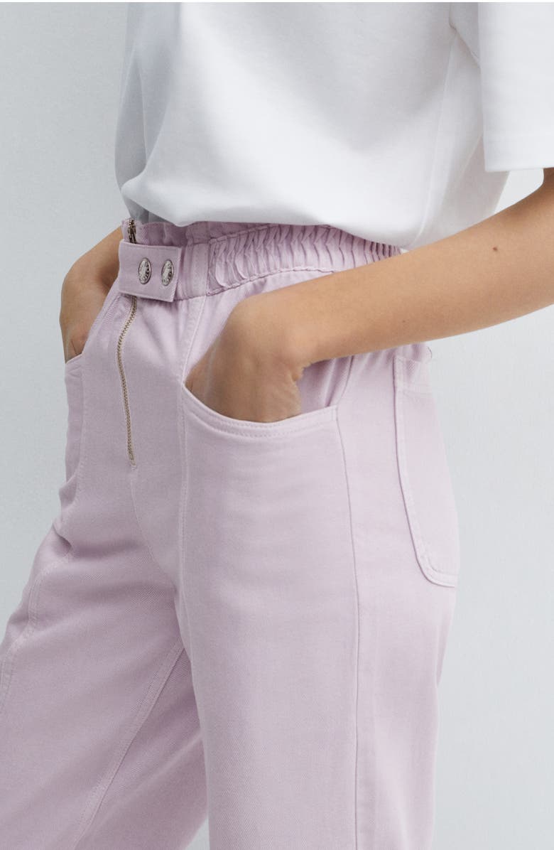 MANGO High Waist Crop Jeans, Alternate, color, 