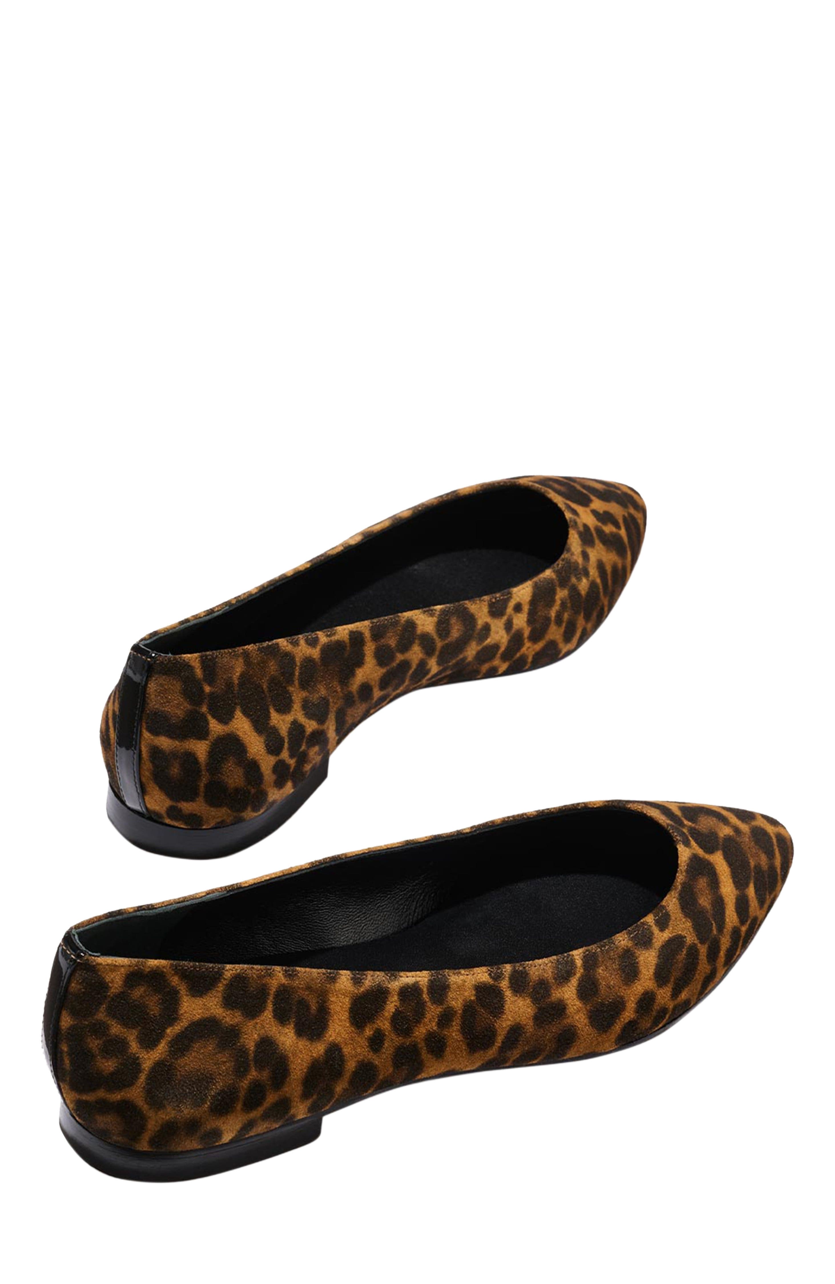 MARGAUX The Pointe Flat, Alternate, color, Leopard Suede