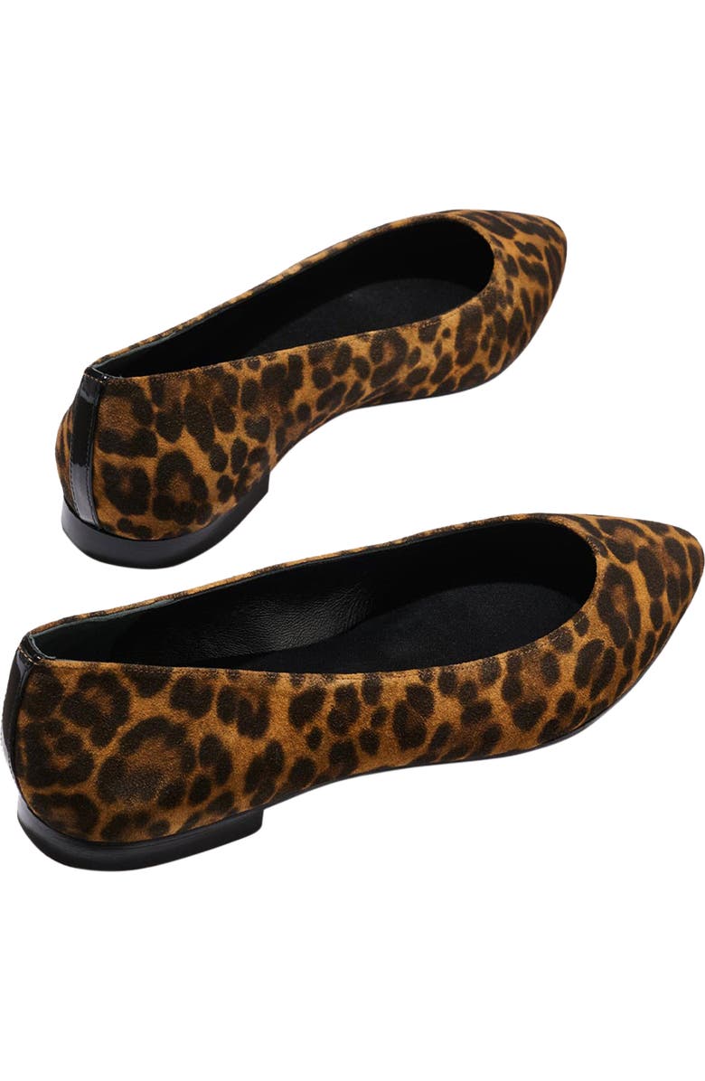 MARGAUX The Pointe Flat, Alternate, color, Leopard Suede
