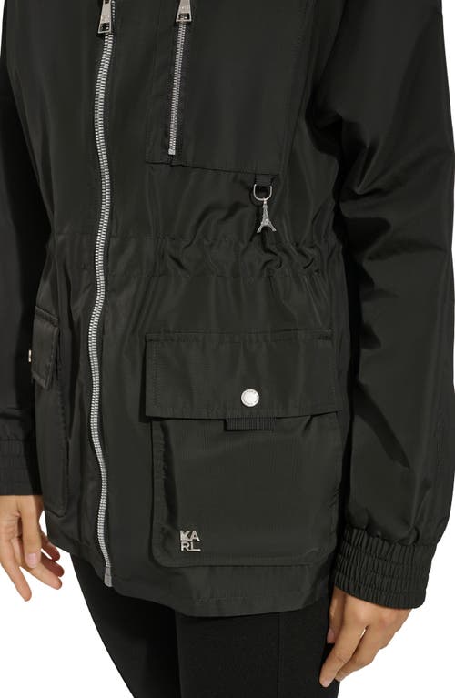 Shop Karl Lagerfeld Paris Field Jacket In Black