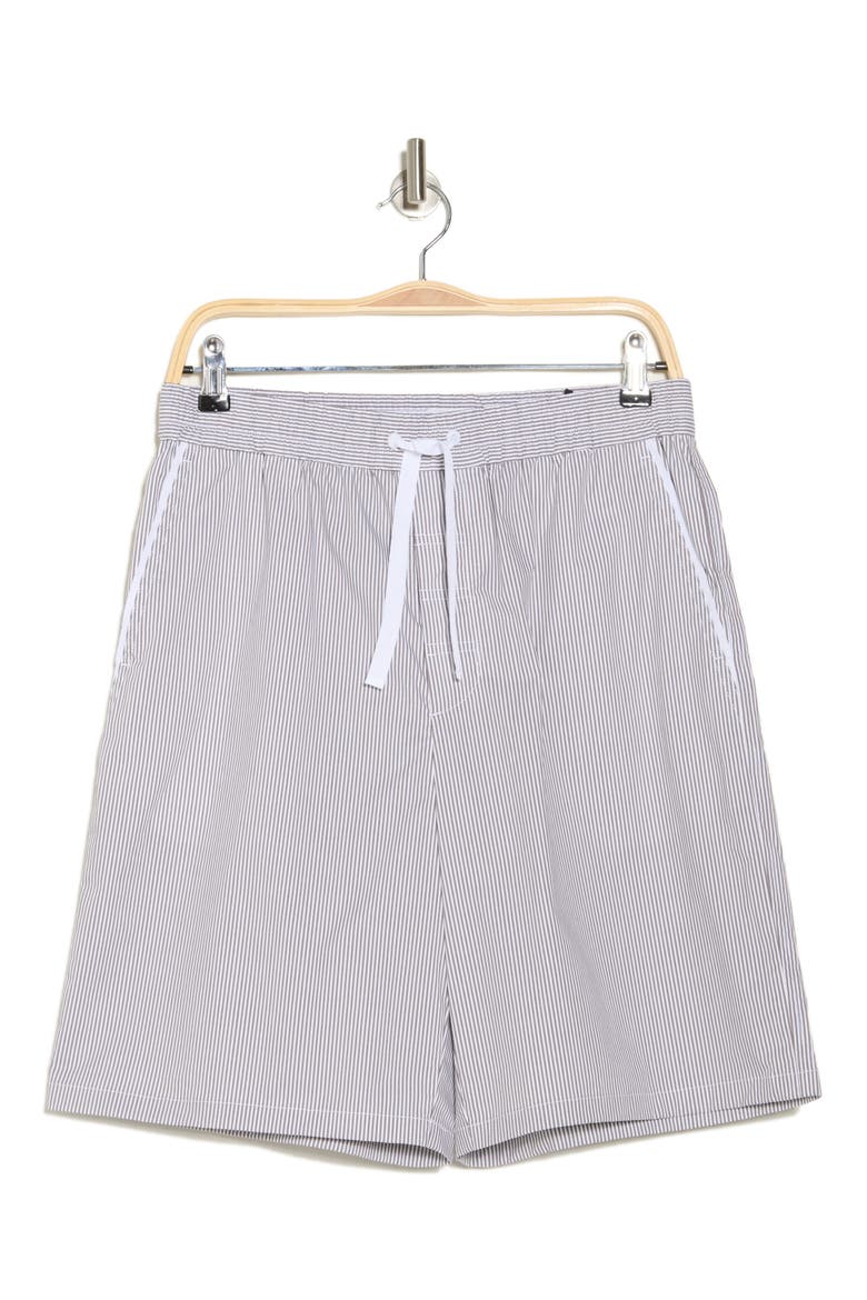 Irving Stripe Shorts, Alternate, color, BROWN STRIPE