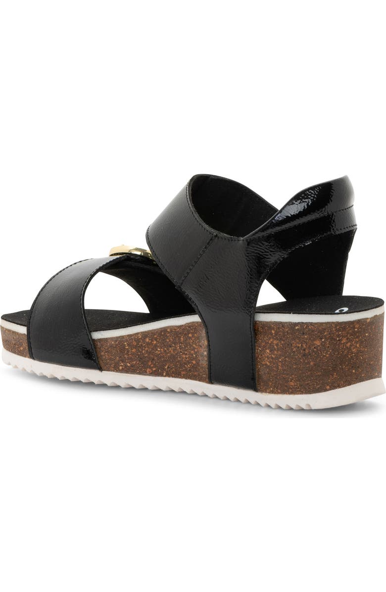 ara Nova Slingback Platform Wedge Sandal, Alternate, color, Black