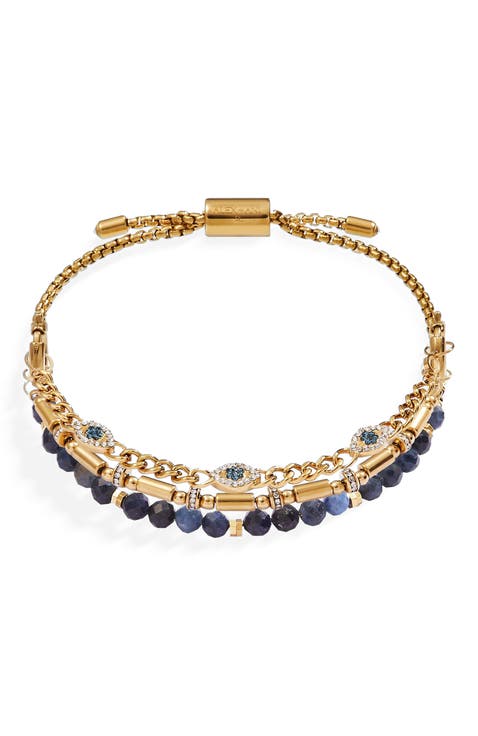 Evil Eye Stranded Bracelet Set