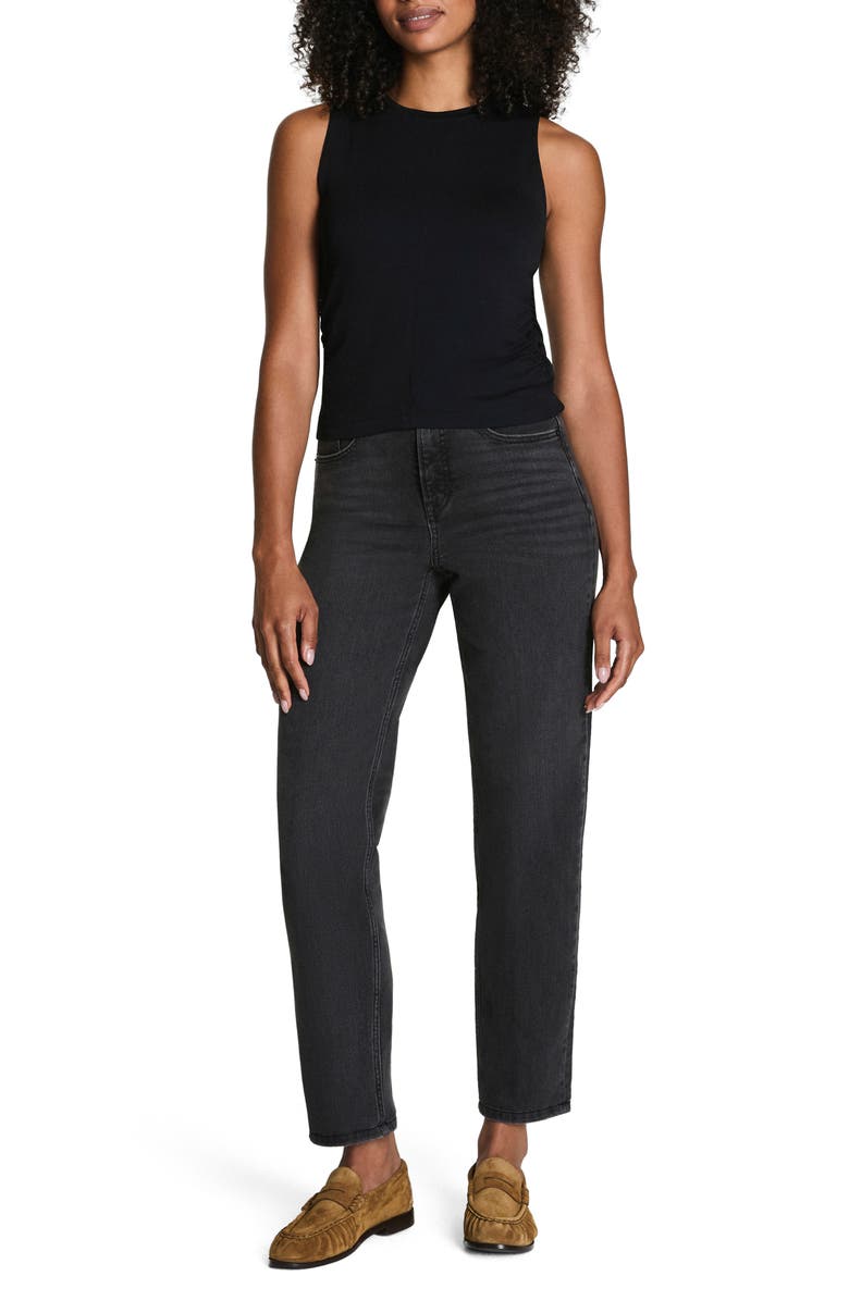 SPANX<sup>®</sup> Sleek Ruched Jersey Tank Top, Alternate, color, Classic Black