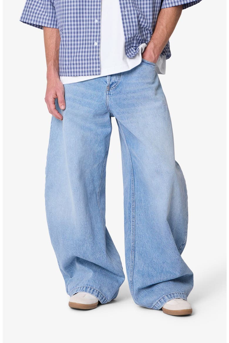Wide Leg Barrel Jeans, Alternate, color, LIGHT BLUE