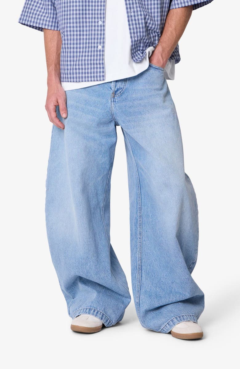 mnml Wide Leg Barrel Jeans, Alternate, color, 