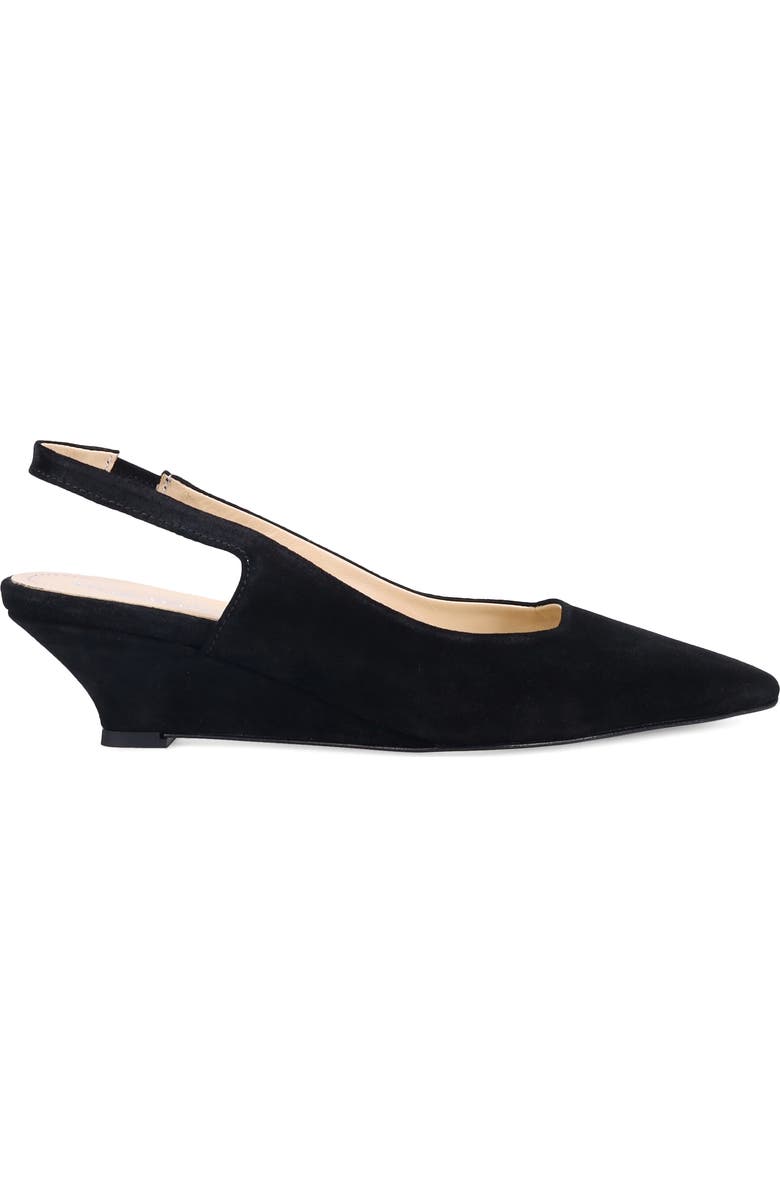 Ron White Bryne Pointed Toe Slingback Pump, Alternate, color, Onyx