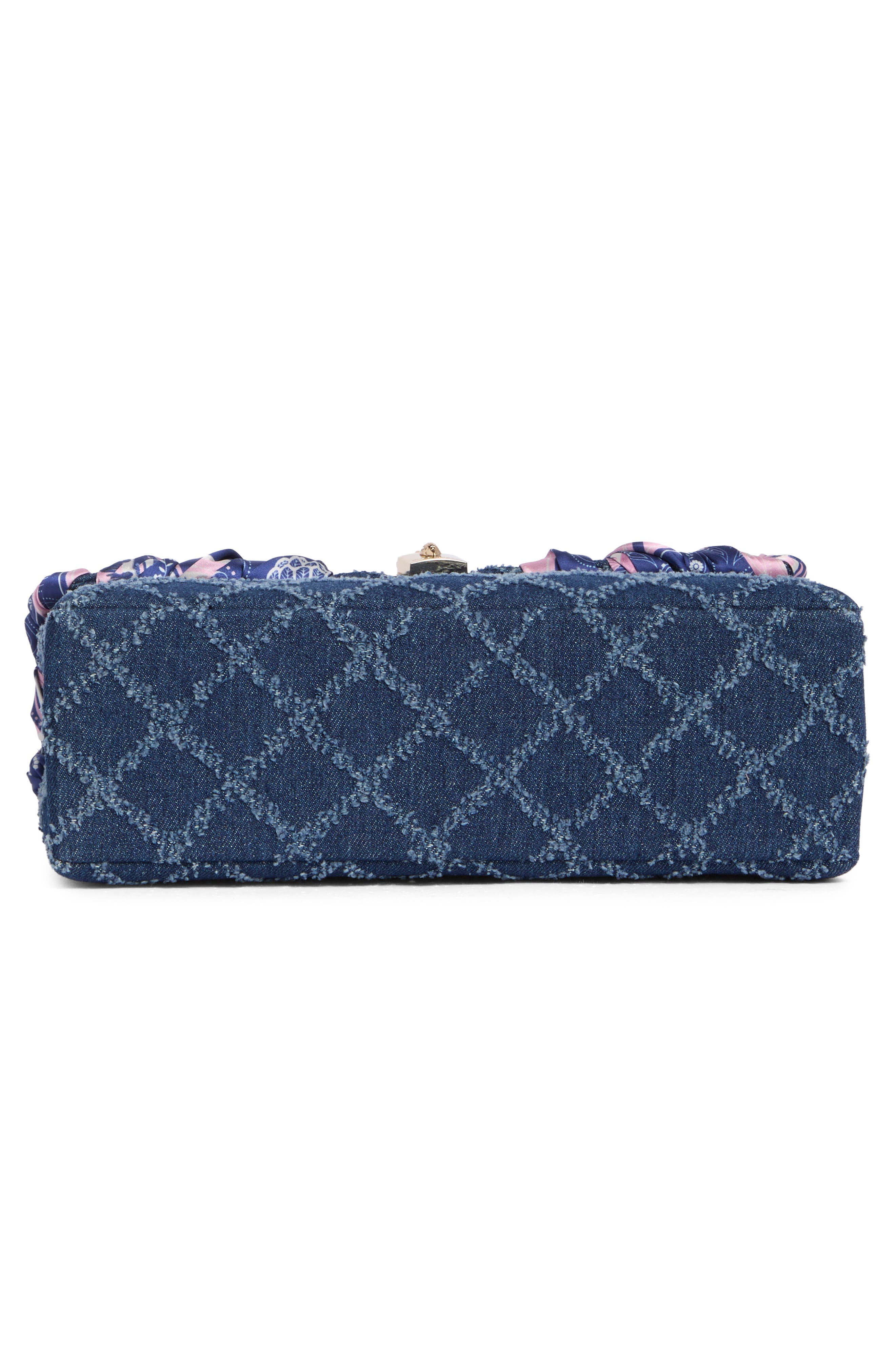 KG Kurt Geiger Brixton Scarf Shoulder Bag, Alternate, color, Navy