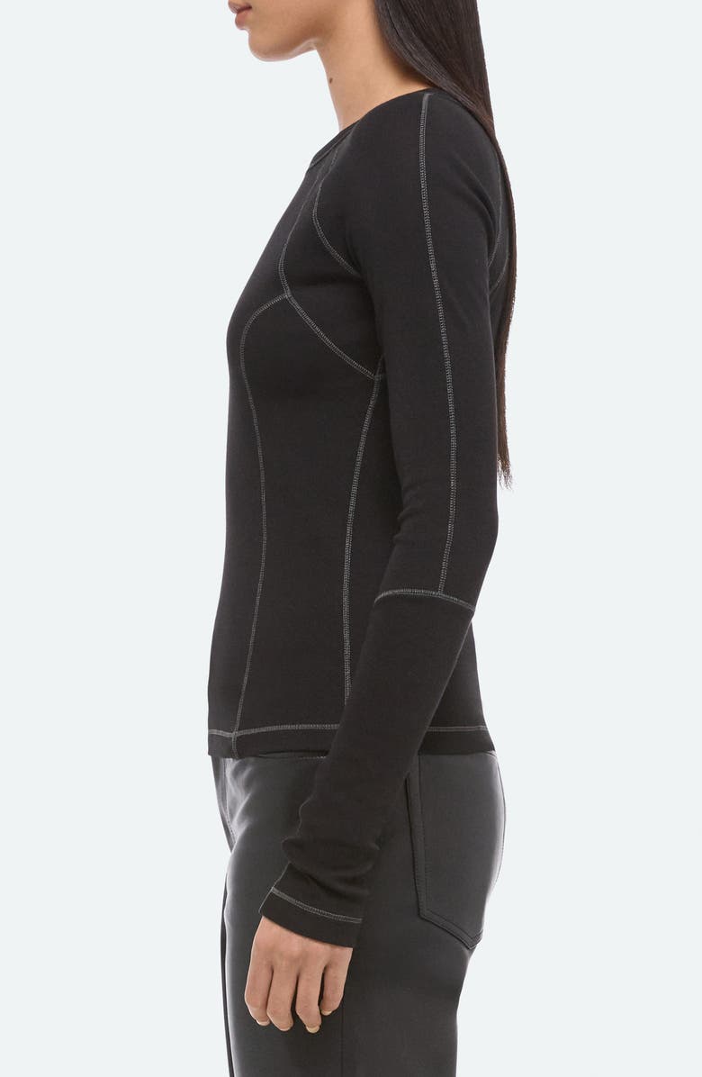 Helmut Lang BMX Raglan Top, Alternate, color, Black