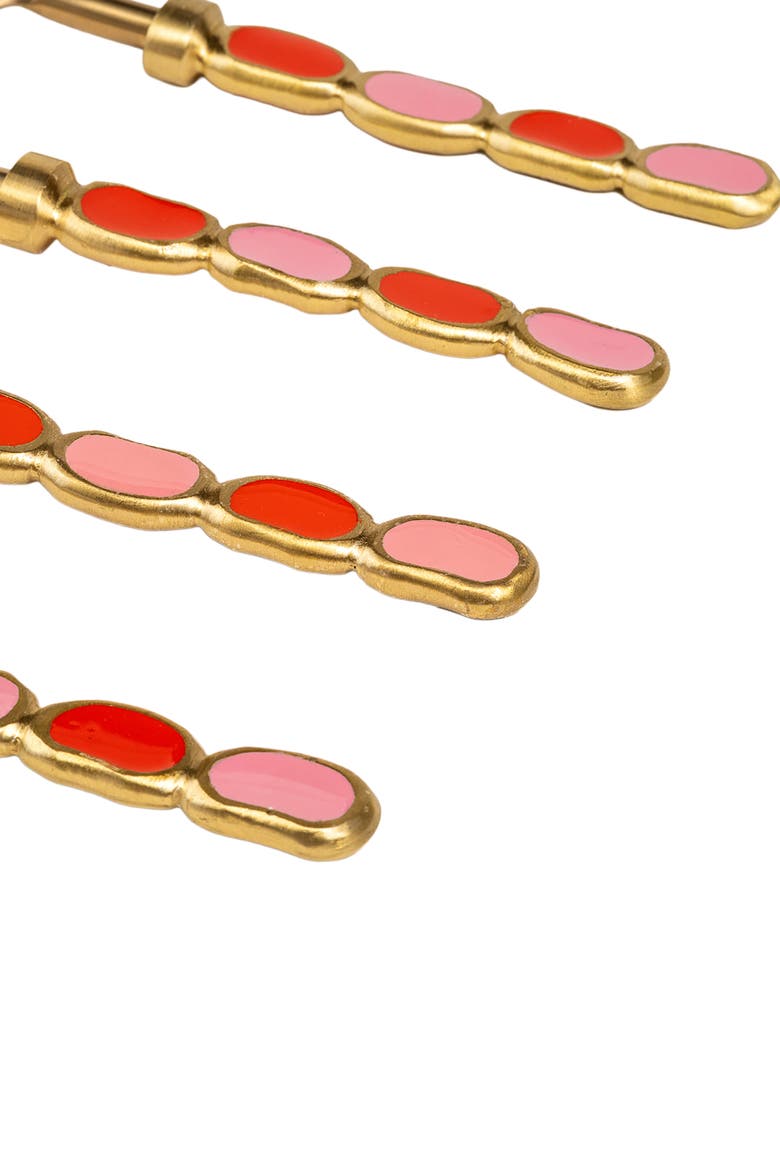 Rampur Steel Dessert Spoon Set of 4, Alternate, color, Gold