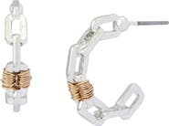 Robert Lee Morris Paper Clip Hoop Earrings