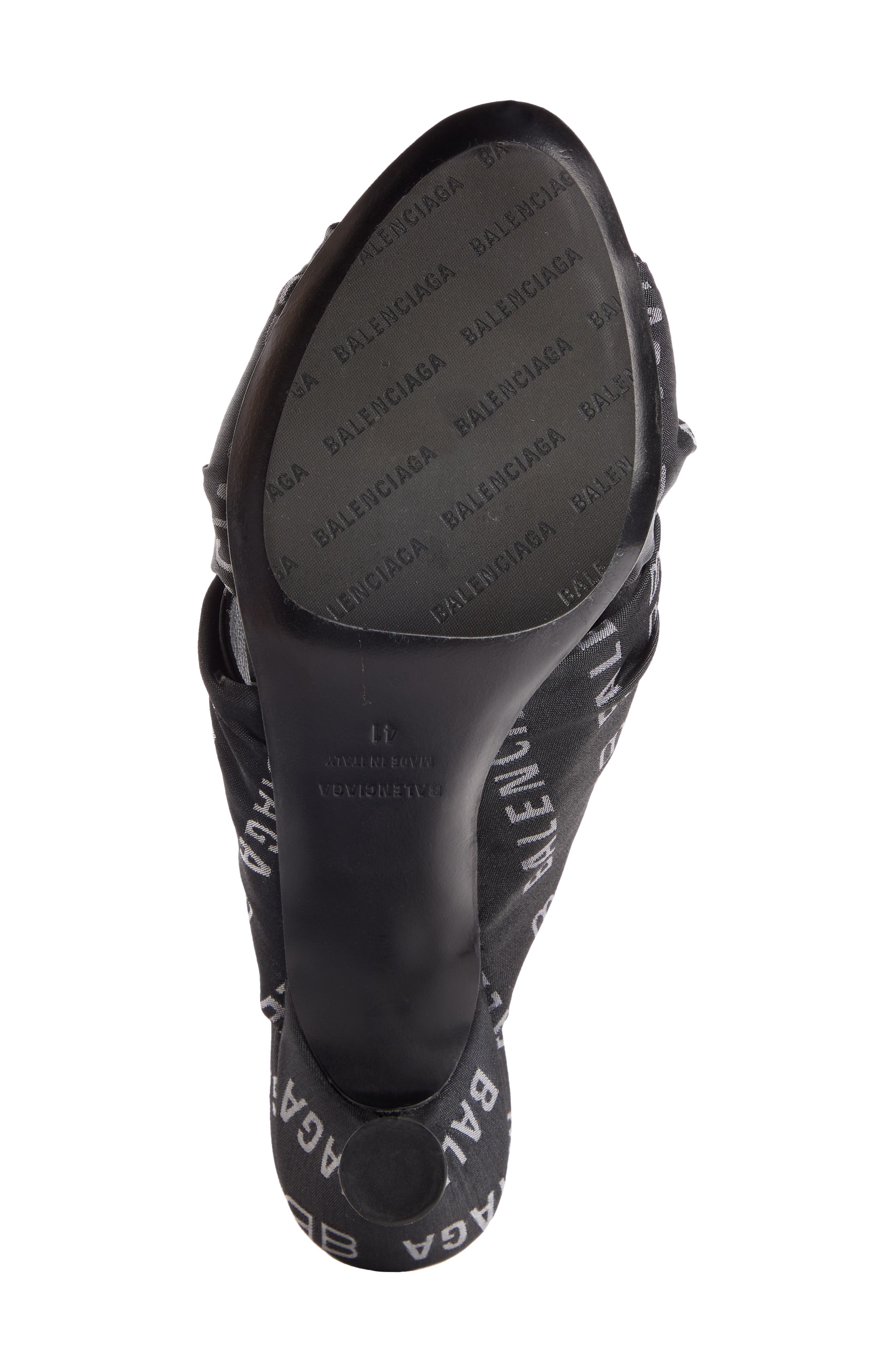 Balenciaga Drapy Slide Sandal, Alternate, color, 