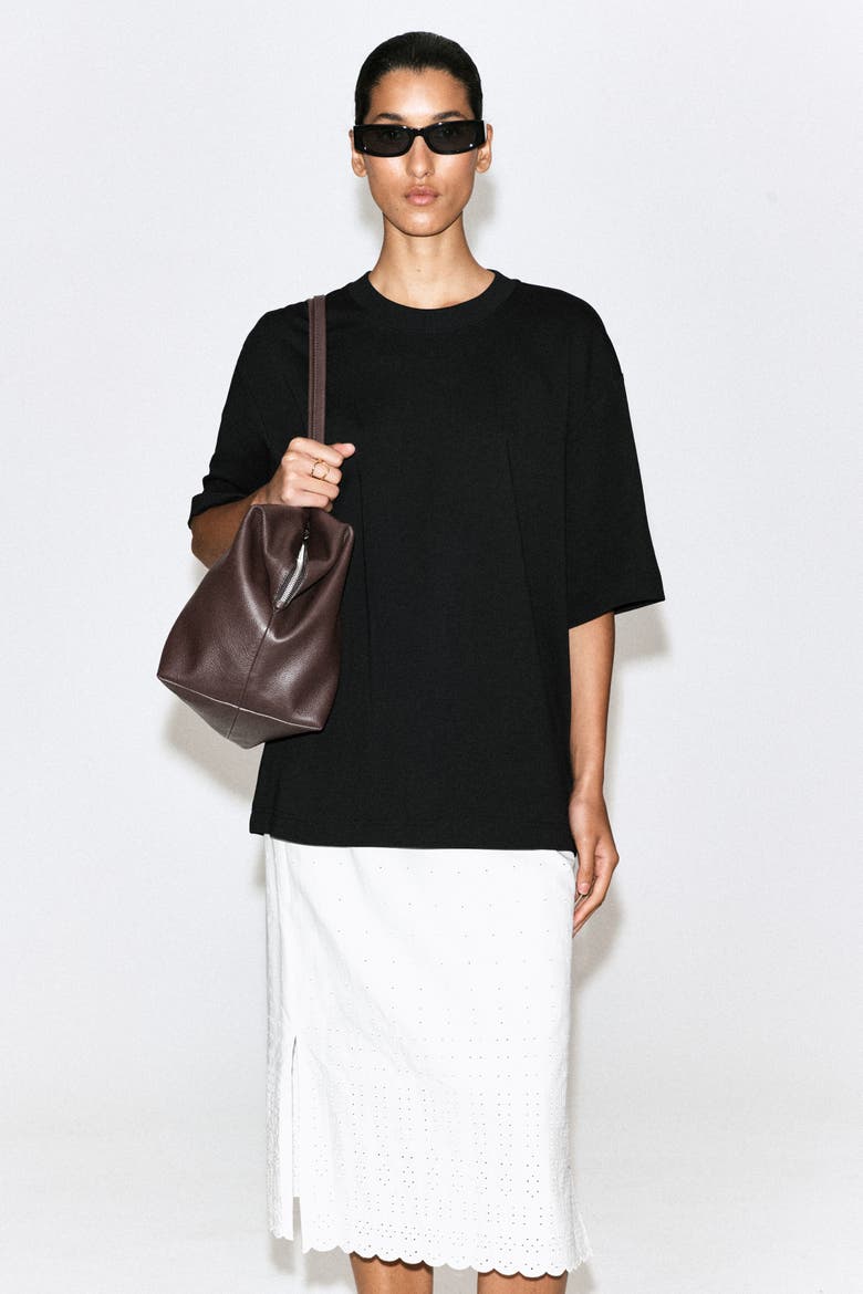 Oversized T-Shirt, Alternate, color, BLACK