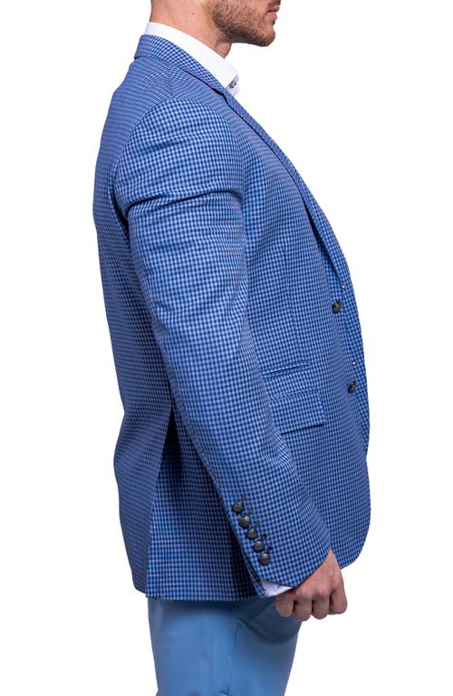 Maceoo Socrate Ascension Windowpane Blazer In Blue
