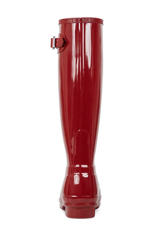 HUNTER HUNTER REFINED TALL GLOSS WATERPROOF RAIN BOOT 