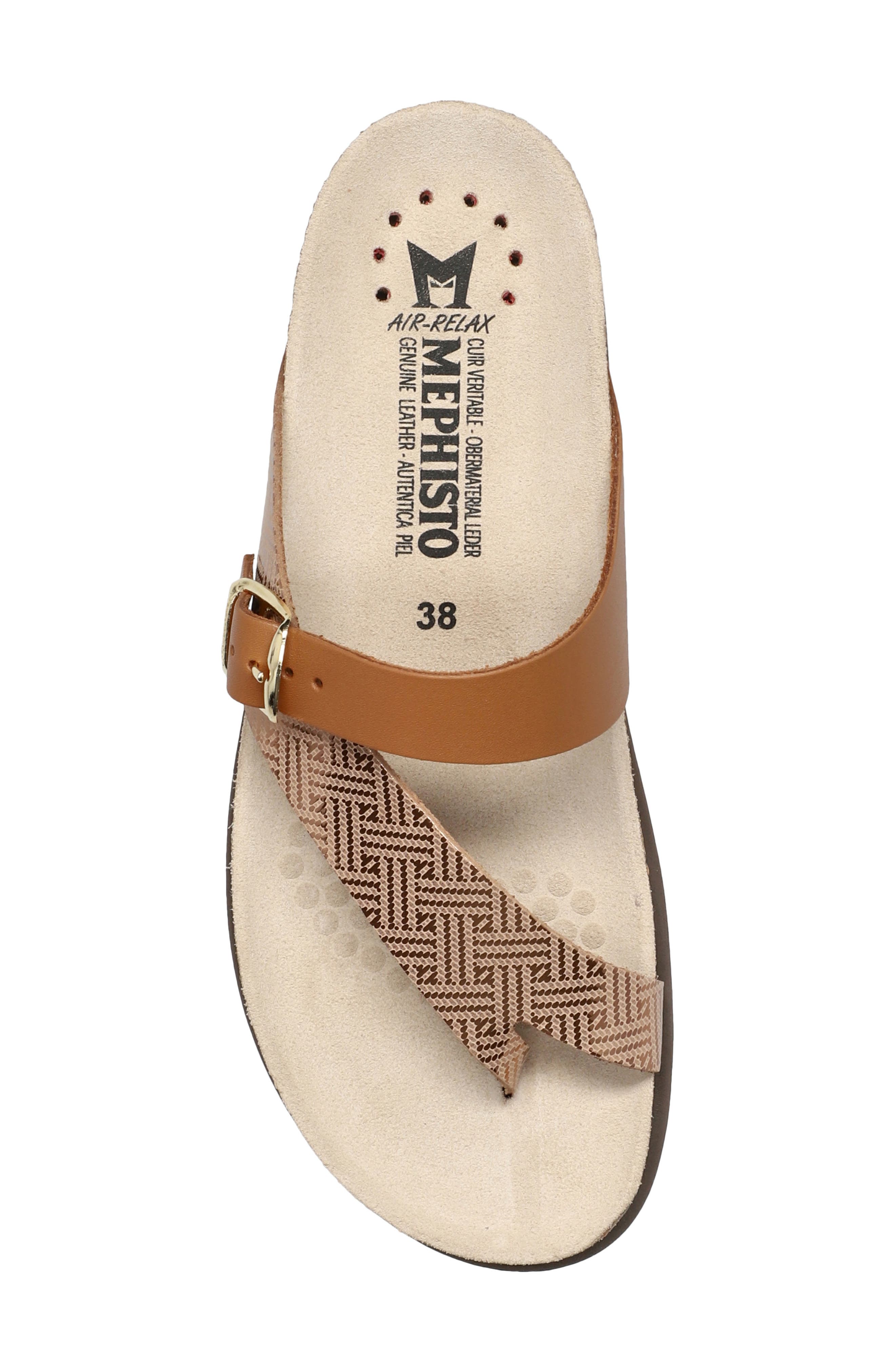 Helen Mix Toe Loop Sandal, Alternate, color, CAMEL HELIOS