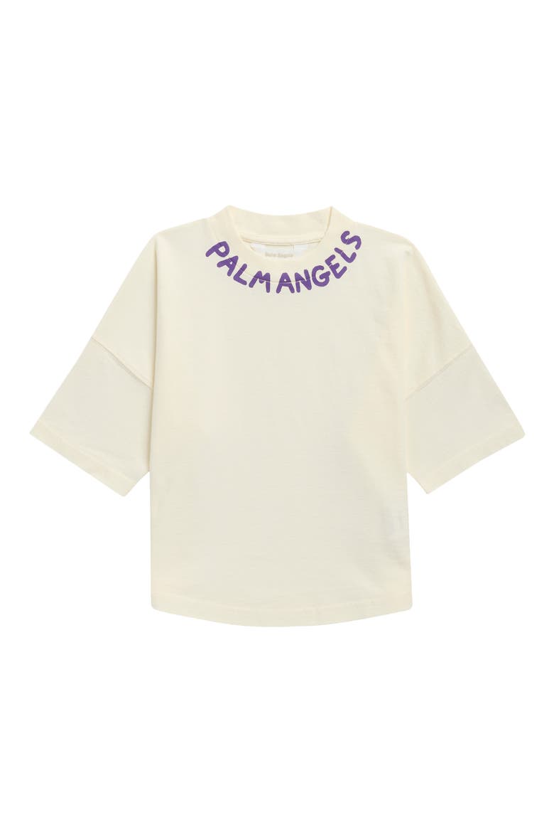 Kids' Seasonal Logo Over T-Shirt, Main, color, BUTTER PURPLE