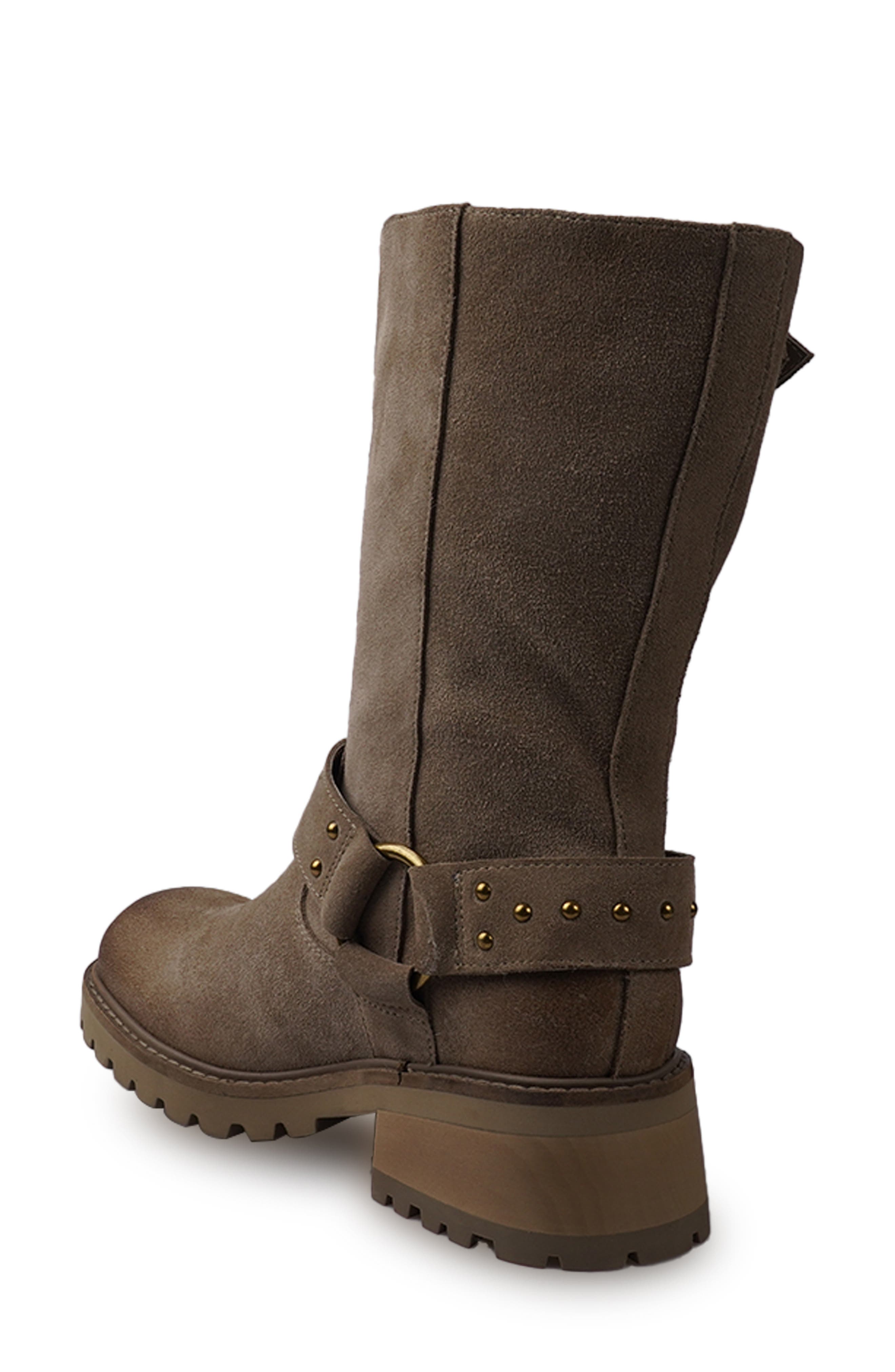 Candie's Knee High Platform Boot, Alternate, color, Taupe