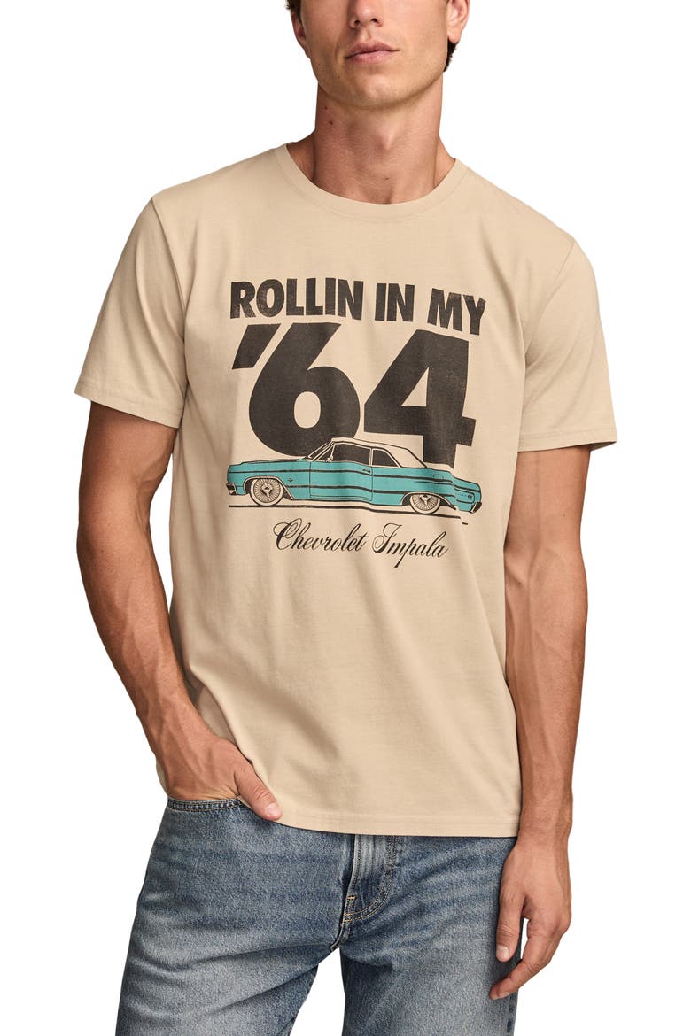 '64 Chevy Impala Cotton Graphic T-Shirt, Main, color, FEATHER GRAY