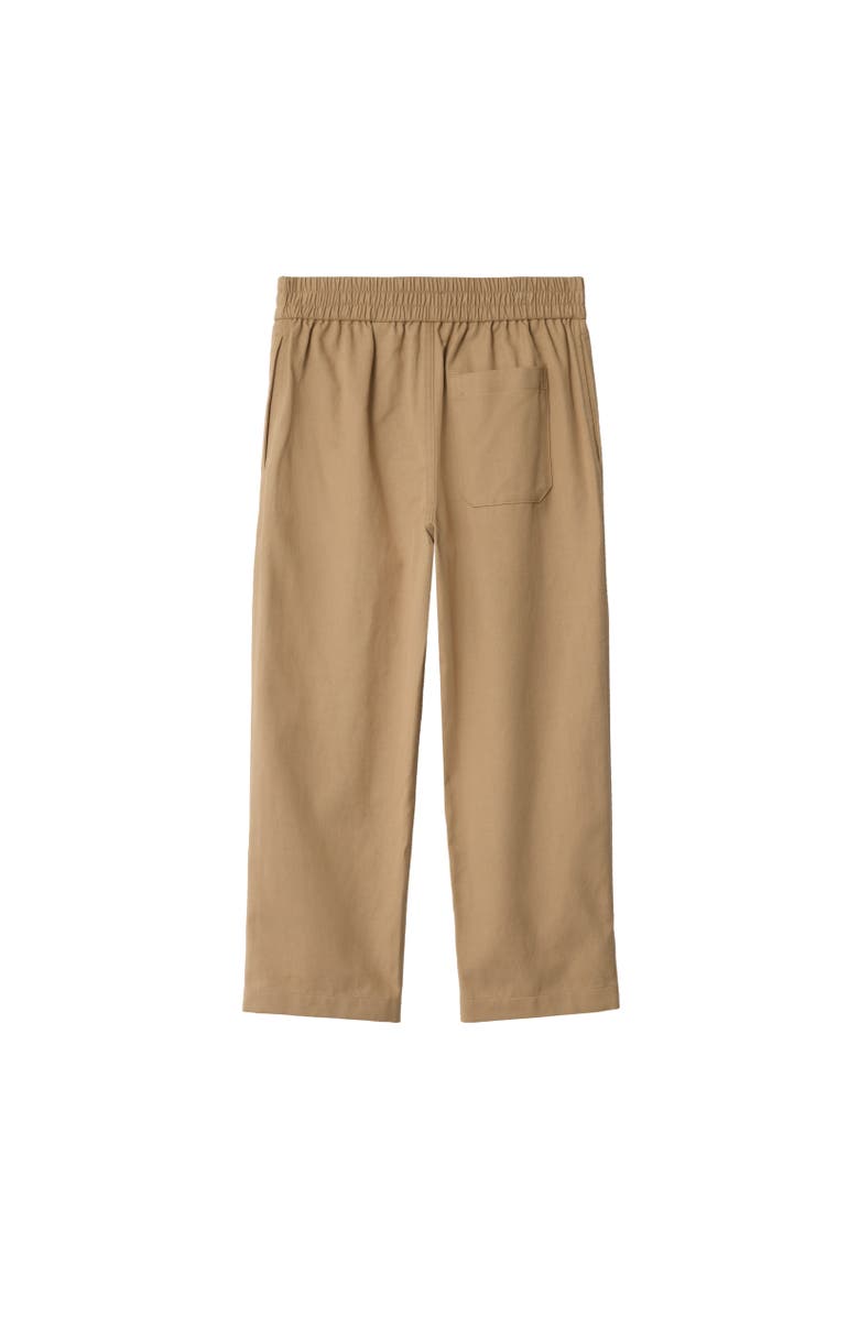 Burberry Cotton Blend Trousers, Alternate, color, Sand