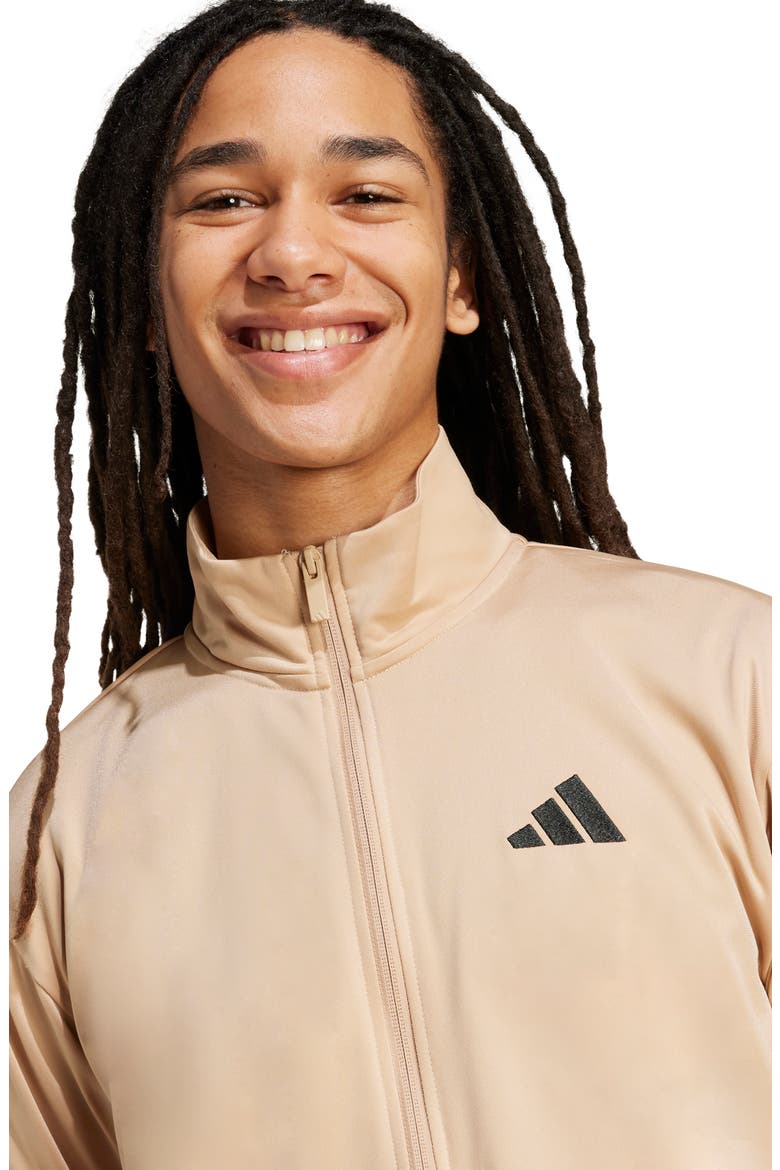 3-Stripes Track Jacket, Alternate, color, WARM SANDSTONE