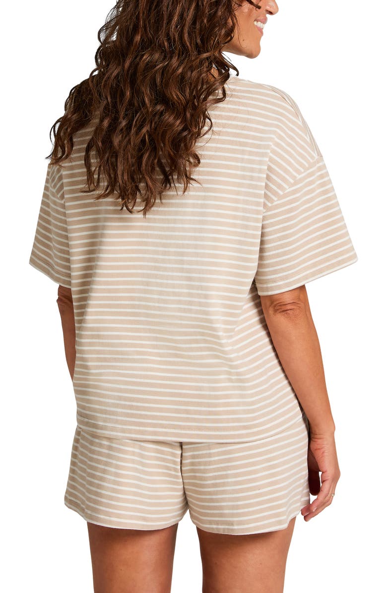 Hunkemöller Pyjamaset Jersey, Alternate, color, Oxford Tan