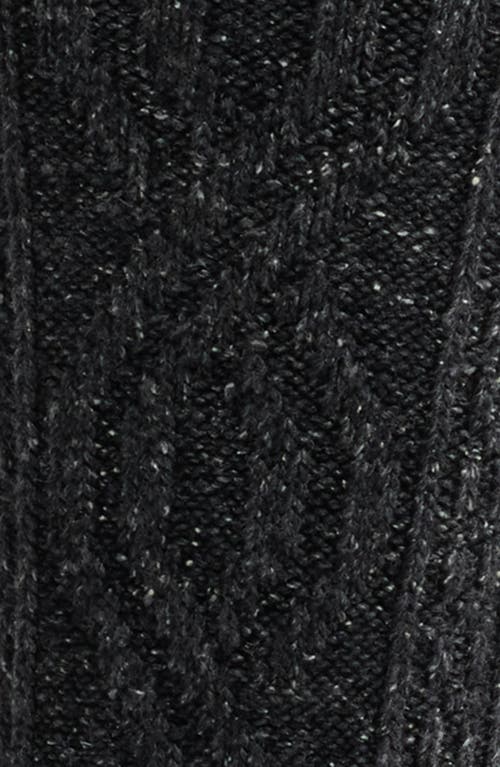 American Trench Cable Crew Socks In Charcoal