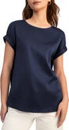 Lilysilk Women's Short Sleeves Round Neck Silk Tee