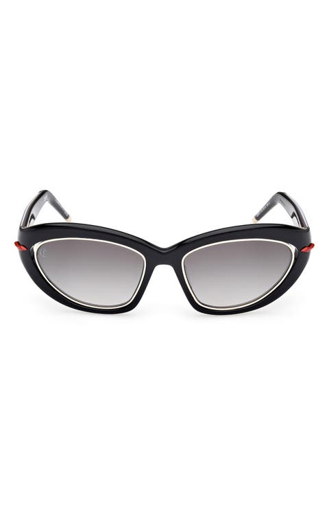So Kate 55mm Gradient Cat Eye Sunglasses