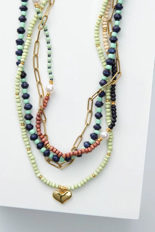 Noonday Kindred Heart Necklace In Multi