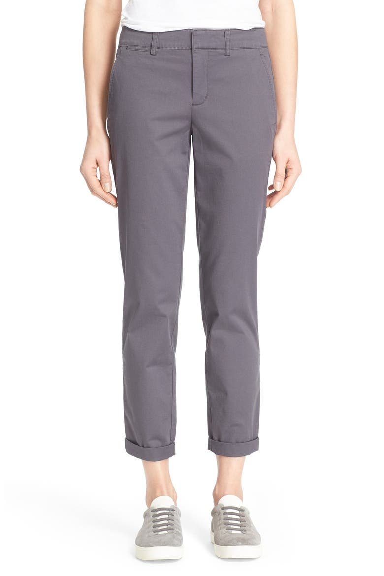Boyfriend Trousers, Main, color, IRON