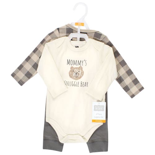 Hudson Baby Cotton Bodysuit And Pant Set In Neutral