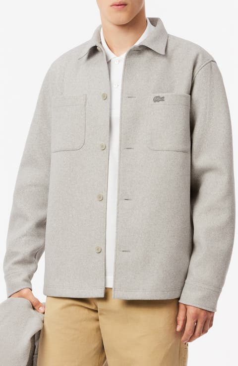 Oversize Fleece Button-Up Overshirt