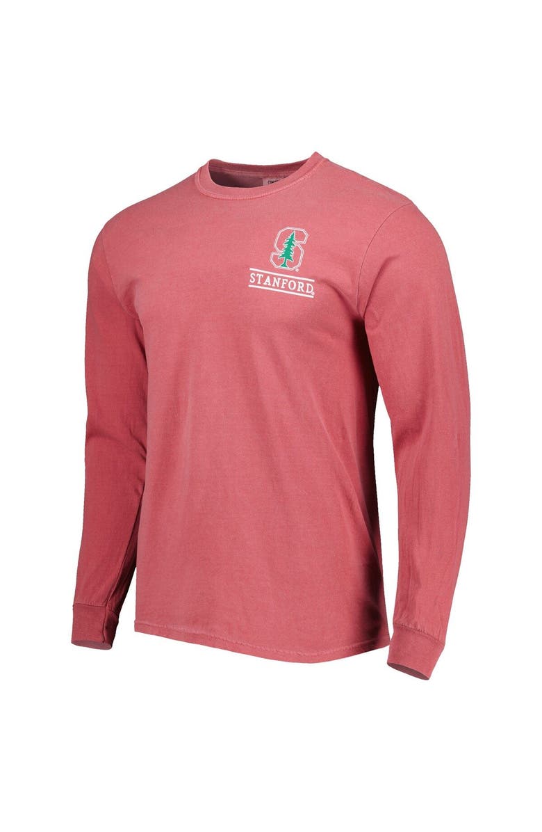 IMAGE ONE Men's Cardinal Stanford Cardinal Circle Campus Scene Long Sleeve T-Shirt, Alternate, color, 