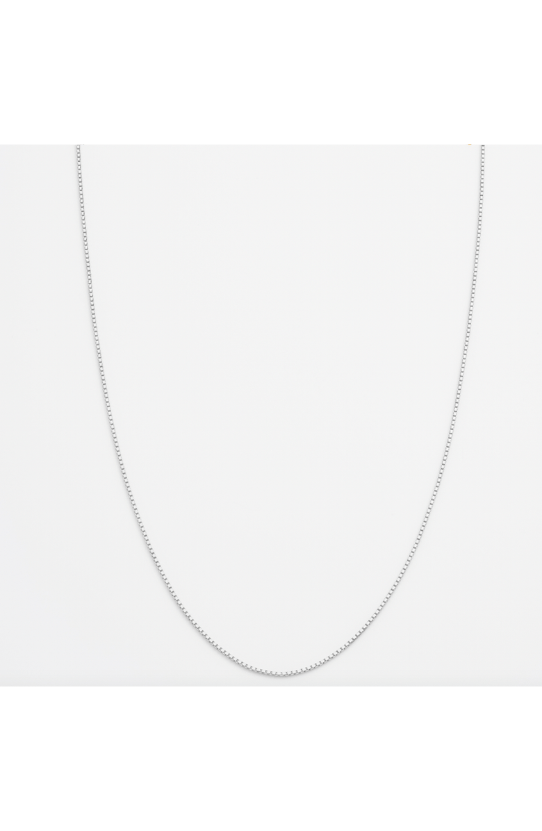 7879 Box Chain Necklace, Main, color, Platinum
