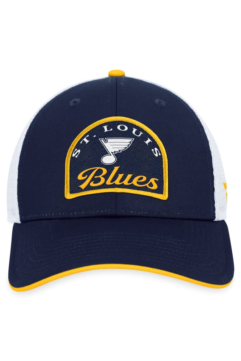 Men's Fanatics Branded Navy/White St. Louis Blues Fundamental Adjustable Hat, Alternate, color, Navy