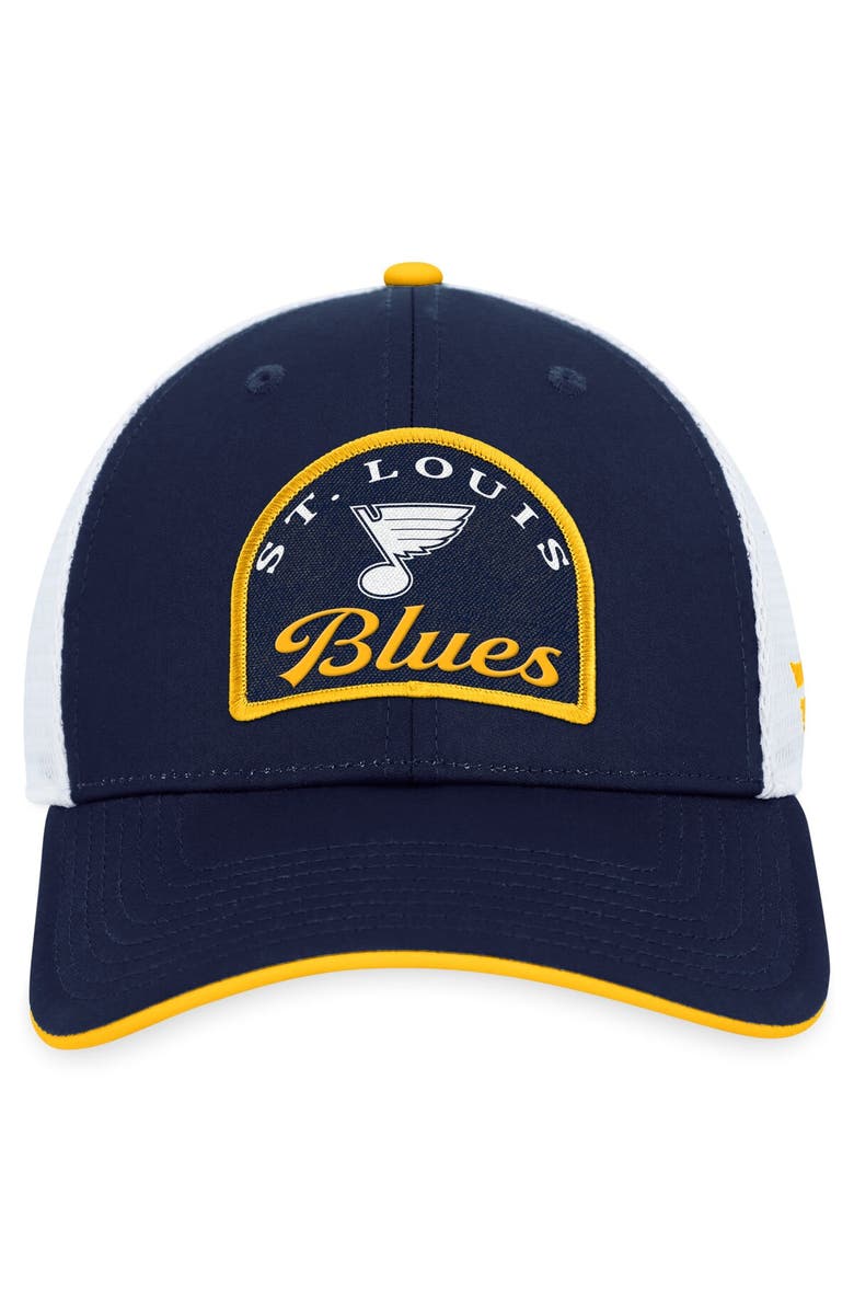 FANATICS Men's Fanatics Branded Navy/White St. Louis Blues Fundamental Adjustable Hat, Alternate, color, Navy
